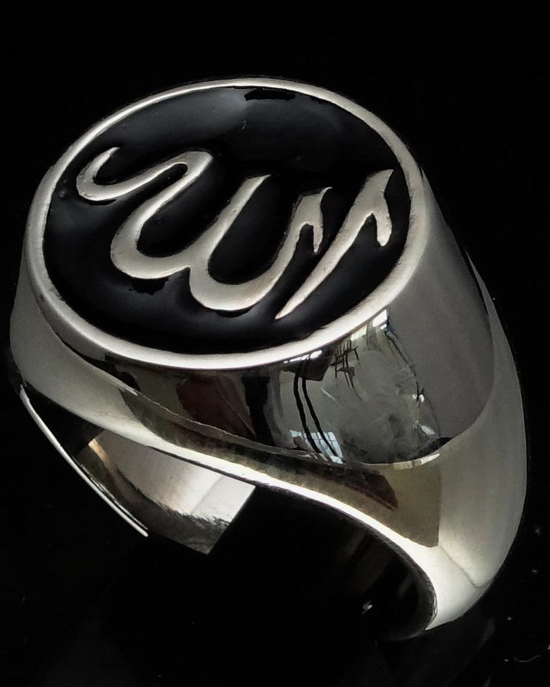 Allah Ring – Black | Islamic Ring in Sterling Silver 925-2