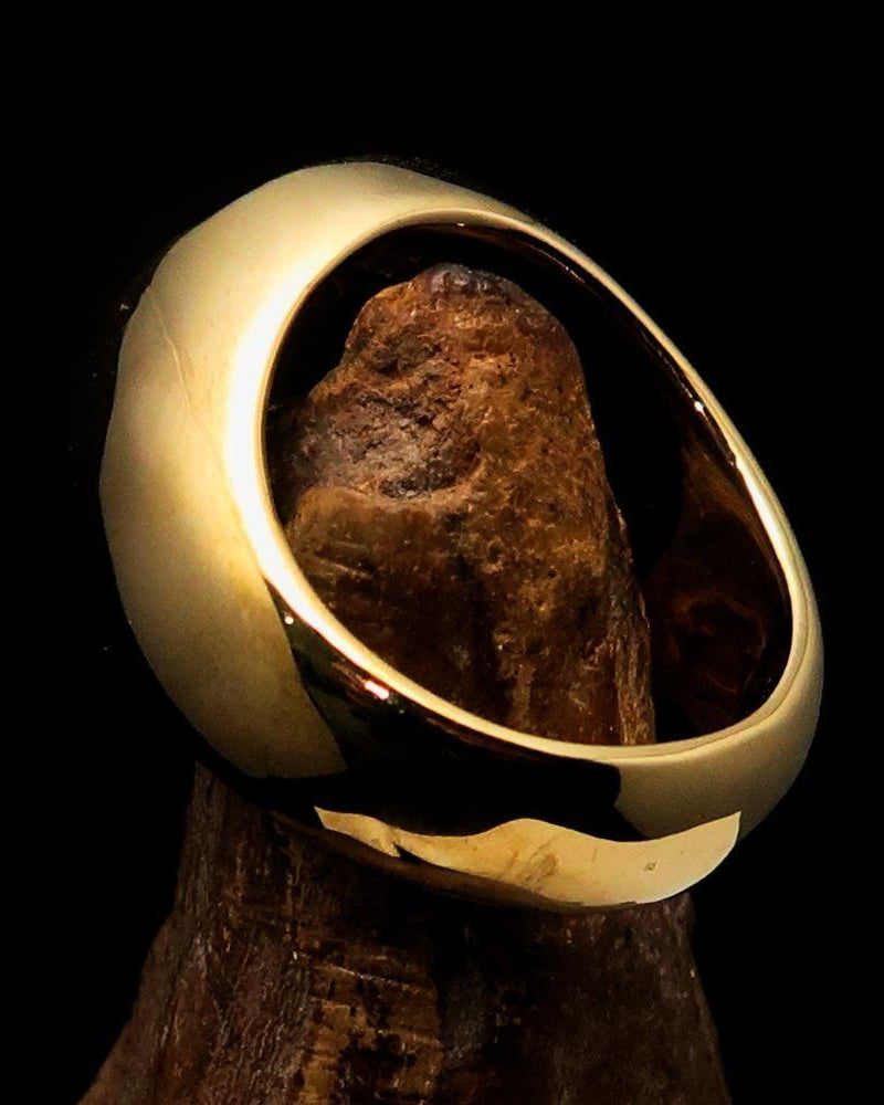 Allah Ring – Red | Islamic Ring in Solid Brass-4