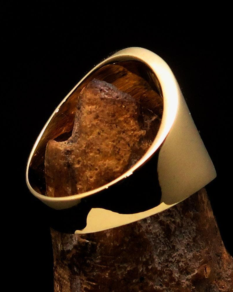 Muhammad ﷺ Ring – Black | Islamic Brass Ring Inspired by the Sunnah-2