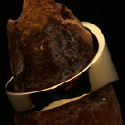 Muhammad ﷺ Ring – Blue | Islamic Brass Ring Inspired by the Sunnah-3