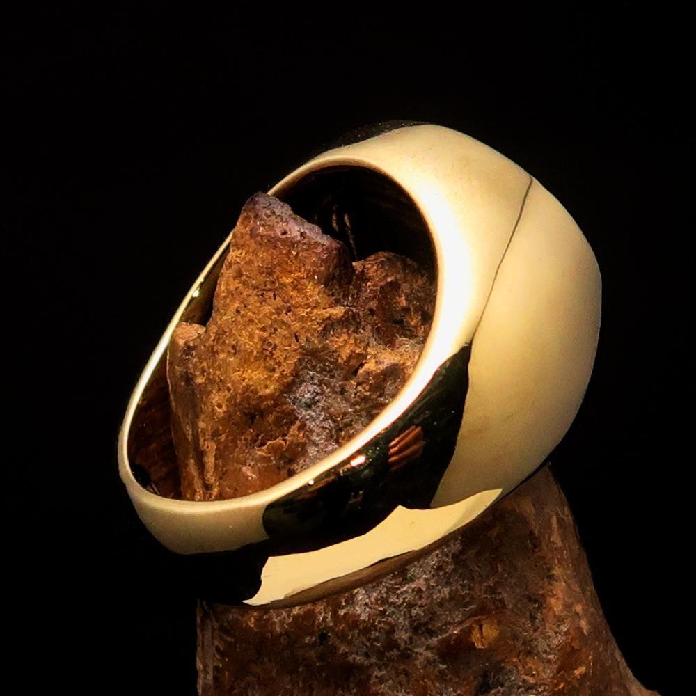Allah Ring – Red | Islamic Ring in Solid Brass-3