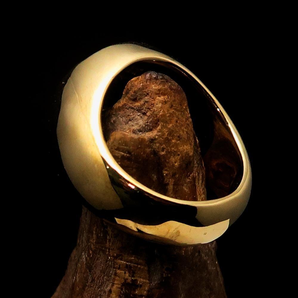 Allah Ring – Red | Islamic Ring in Solid Brass-4