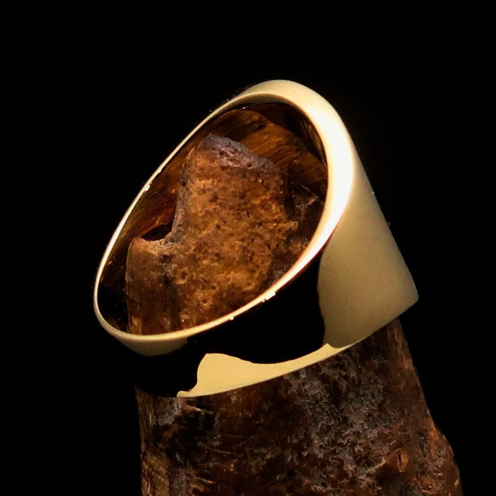 Muhammad ﷺ Ring – Black | Islamic Brass Ring Inspired by the Sunnah-2