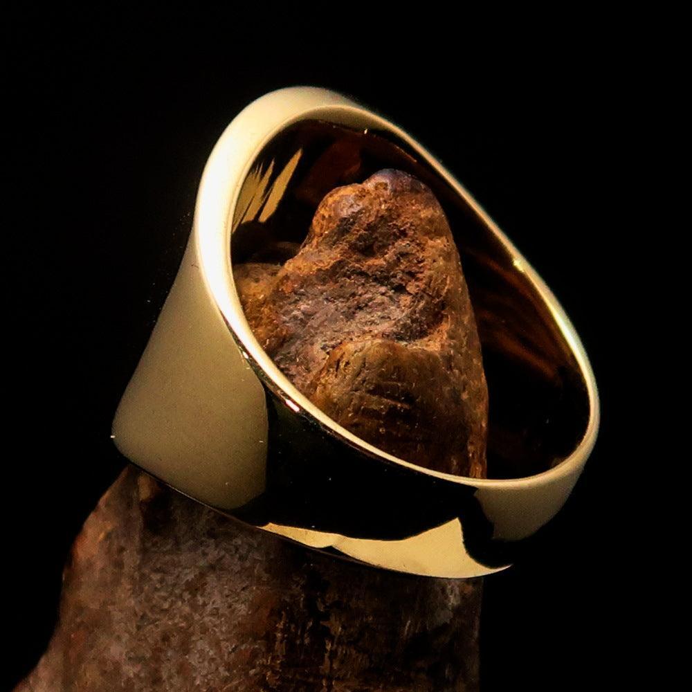 Muhammad ﷺ Ring – Black | Islamic Brass Ring Inspired by the Sunnah-3