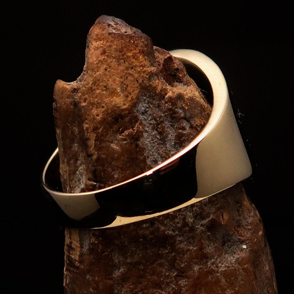 Muhammad ﷺ Ring – Green | Islamic Brass Ring Inspired by the Sunnah-2